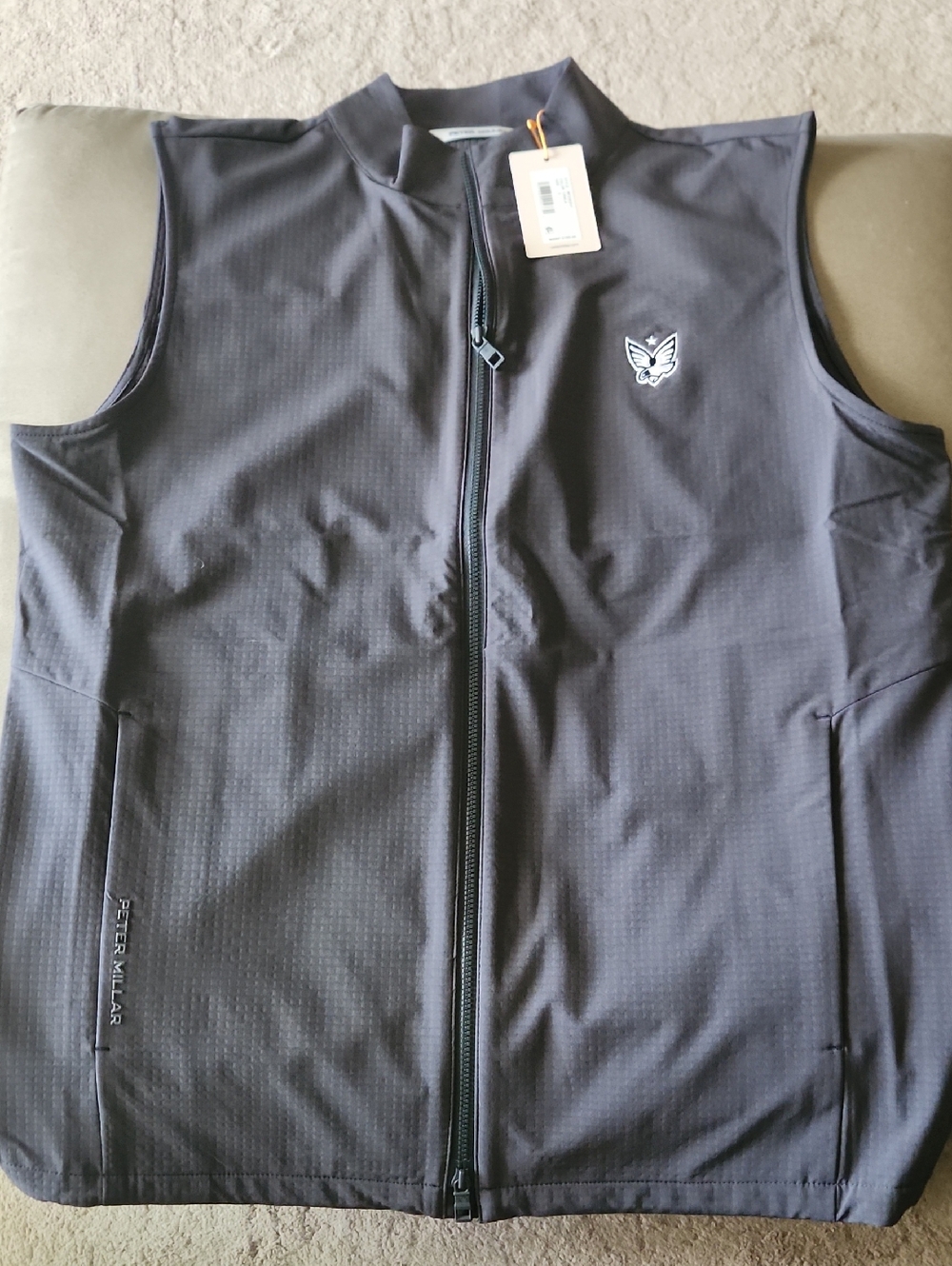 Peter Millar Black Softshell Zip Vest